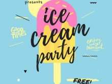 96 Format Ice Cream Party Flyer Template Photo with Ice Cream Party Flyer Template