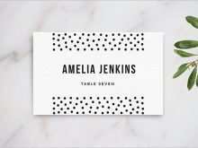 96 Format Name Card Table Template Formating for Name Card Table Template
