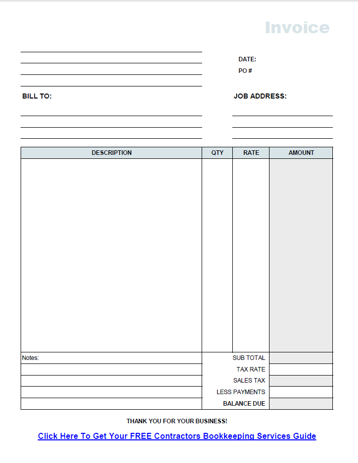 96 Free Construction Tax Invoice Template Formating for Construction Tax Invoice Template