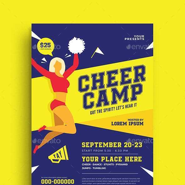 96 Free Printable Cheer Camp Flyer Template Now by Cheer Camp Flyer Template