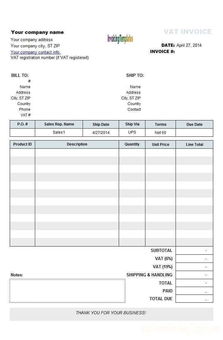 96 Free Printable Eu Vat Invoice Template Maker with Eu Vat Invoice ...