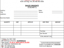 96 Free Printable Vat Exempt Invoice Template for Ms Word with Vat Exempt Invoice Template