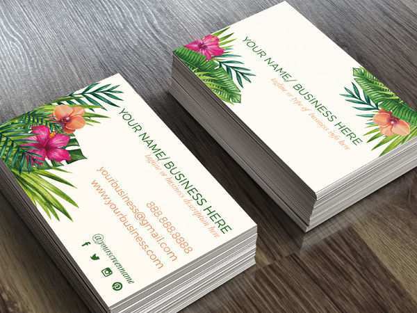 96 How To Create Floral Name Card Template Free Photo by Floral Name Card Template Free