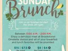 96 Online Brunch Flyer Template Free With Stunning Design with Brunch Flyer Template Free