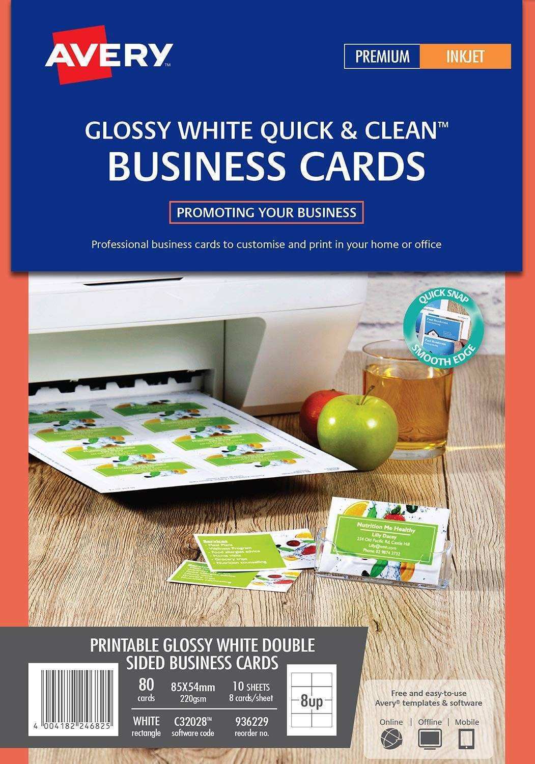 96 Printable Avery 8 Up Business Card Template Now for Avery 8 Up Business Card Template