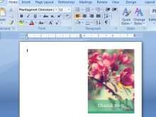 How To Set Up Card Template In Word