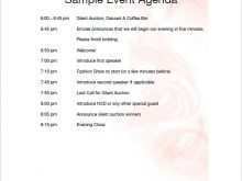 96 Standard Sample Event Agenda Template PSD File with Sample Event Agenda Template