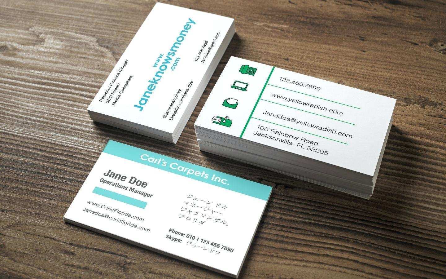 Unique Business Card Templates Free