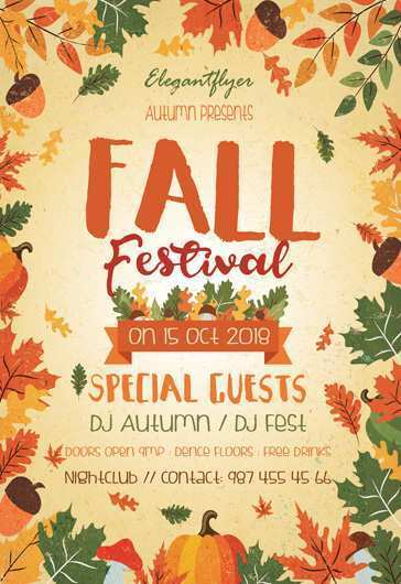 96 The Best Free Fall Flyer Templates Photo by Free Fall Flyer Templates