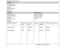 96 The Best Invoice Template For Export in Word with Invoice Template For Export