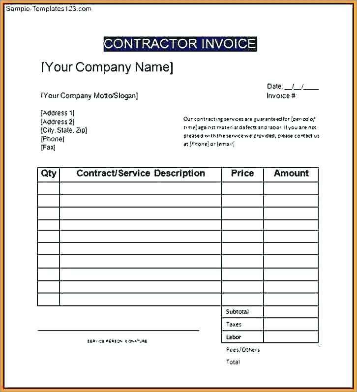 independent contractor invoice template nz cards design templates