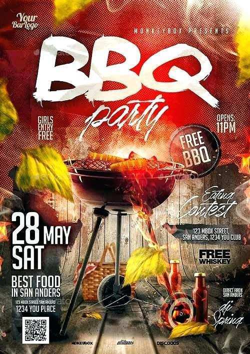 97 Blank Cookout Flyer Template PSD File by Cookout Flyer Template