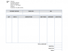 97 Blank Personal Sales Invoice Template for Ms Word by Personal Sales Invoice Template