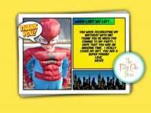 97 Blank Superhero Thank You Card Template Maker with Superhero Thank You Card Template
