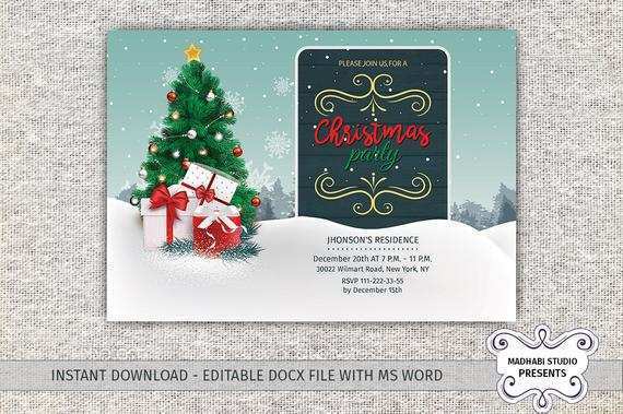 97 Create Christmas Card Template Docx Layouts for Christmas Card Template Docx