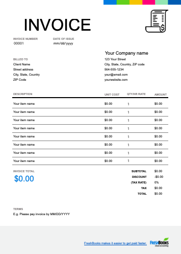 97 Creating Blank Invoice Format Excel Download for Blank Invoice Format Excel