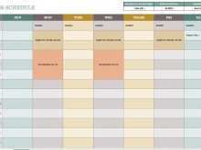 97 Creative Class Schedule Calendar Template Formating for Class Schedule Calendar Template