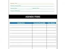 97 Creative Meeting Agenda Table Format for Ms Word for Meeting Agenda Table Format