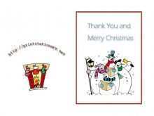 Christmas Thank You Card Templates Free