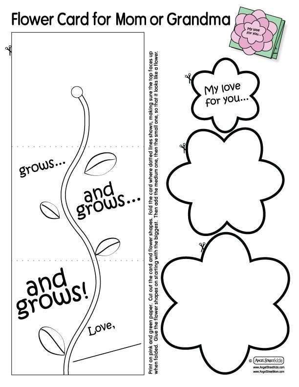 Mother S Day Card Templates For Grandma Cards Design Templates