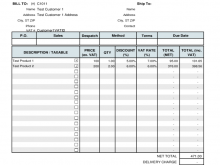 97 Customize Our Free Invoice Template Ireland For Free for Invoice Template Ireland