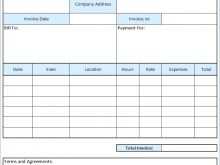 Job Work Invoice Format In Excel