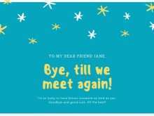 Farewell Card Template Photoshop