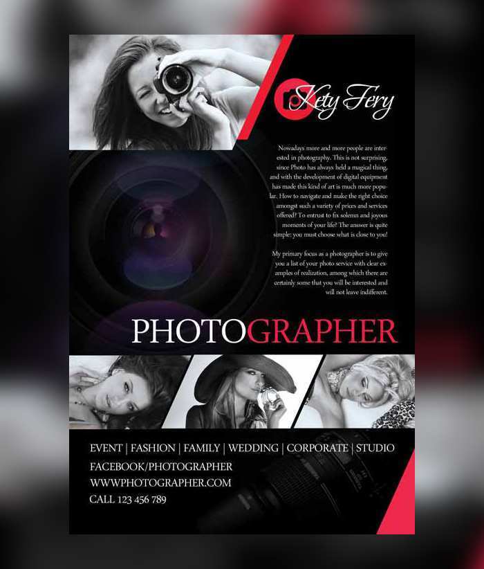 97 Free Printable Free Photography Flyer Templates With Stunning Design for Free Photography Flyer Templates