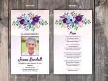 97 Free Printable Funeral Prayer Card Template For Word Photo for Funeral Prayer Card Template For Word