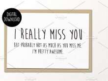 97 Free Printable Miss You Card Template Free with Miss You Card Template Free