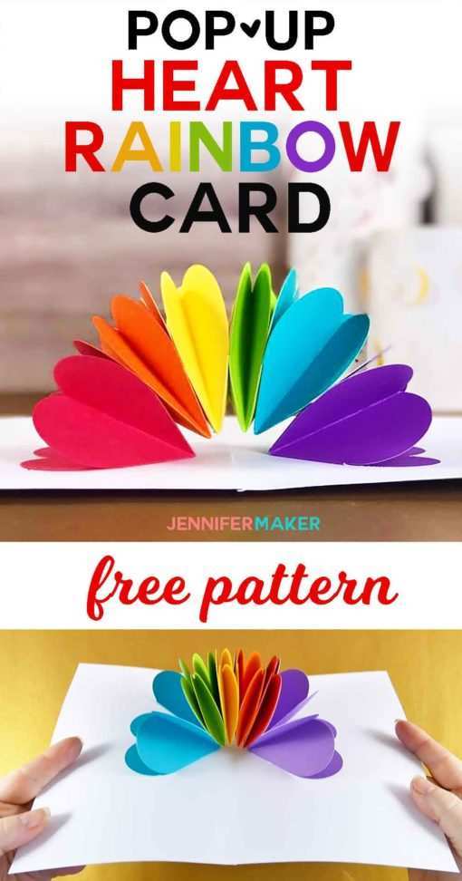 97 Free Printable Rainbow Pop Up Card Template For Free by Rainbow Pop Up Card Template