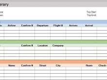 97 Free Printable Travel Itinerary Template In Excel Now with Travel Itinerary Template In Excel