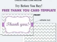 Thank You Card Template Word 2010