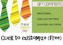97 Online Father S Day Gift Card Templates Layouts with Father S Day Gift Card Templates