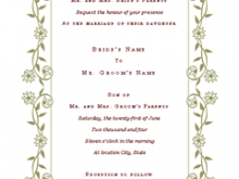 97 Online Wedding Card Templates Ms Word Layouts with Wedding Card Templates Ms Word