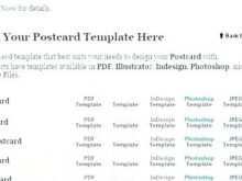 97 Report Postcard Template Photoshop 4X6 PSD File with Postcard Template Photoshop 4X6