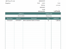 Monthly Invoice Format