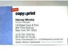 Staples Business Card Printing Template