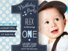 97 The Best Invitation Card Template For 1St Birthday Boy Download with Invitation Card Template For 1St Birthday Boy