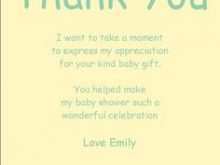 97 Visiting Thank You Card Template For Baby Shower Maker with Thank You Card Template For Baby Shower