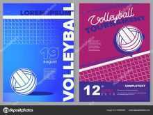 97 Volleyball Tournament Flyer Template PSD File with Volleyball Tournament Flyer Template