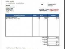 98 Adding Notary Invoice Template Free With Stunning Design with Notary Invoice Template Free