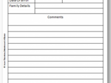 Pre K Report Card Template