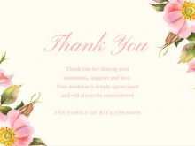98 Adding Thank You Card Template For Funeral Download for Thank You Card Template For Funeral