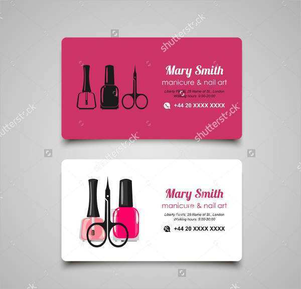 98 Best Business Card Templates For Nail Salon Maker for Business Card Templates For Nail Salon