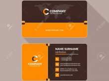 98 Best Orange Name Card Template PSD File for Orange Name Card Template