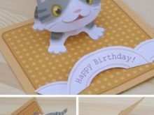 98 Best Pop Up Kitten Card Template With Stunning Design with Pop Up Kitten Card Template