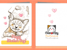 98 Blank Birthday Card Template Cat With Stunning Design with Birthday Card Template Cat