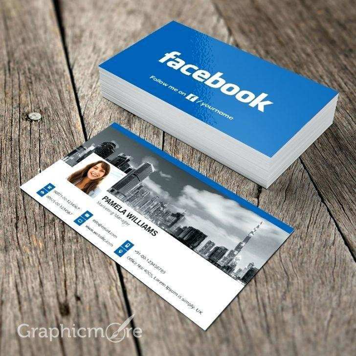 98 Blank Business Card Template With Facebook And Instagram Logo Photo By Business Card Template With Facebook And Instagram Logo Cards Design Templates