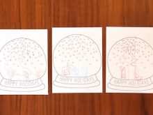 98 Blank Snow Globe Christmas Card Template Formating with Snow Globe Christmas Card Template